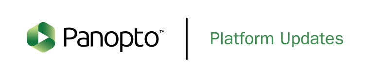 Panopto Logo | Platform Updates